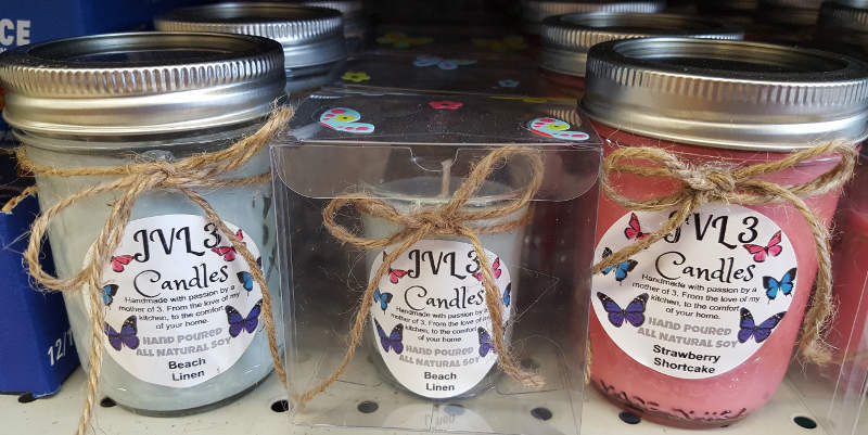 photo of JVL3 candles
