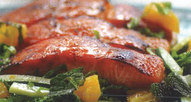 photo of citrus glazed salmon