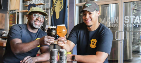 photo of Rich and Mengistu Koilor, founders of Two Locals Brewing Company