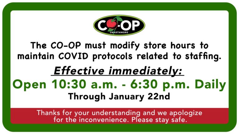 Co-op Hours Modified Due to Covid