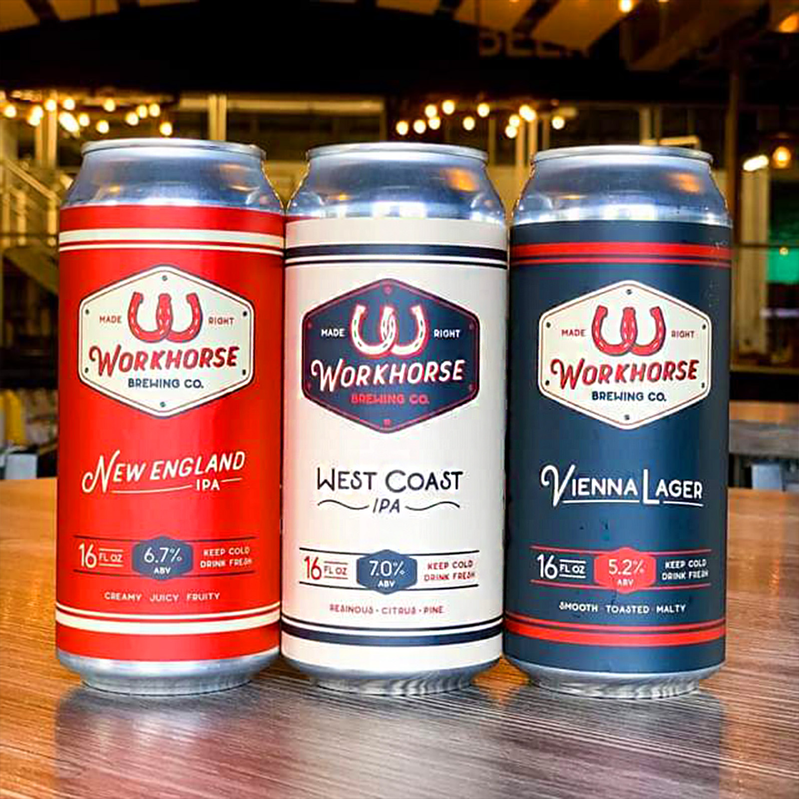 photo of workhorse brewing company beers